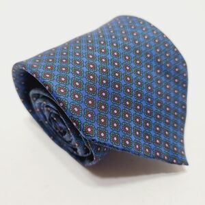 Philippe Vendome Blue Geometric Men's Designer Silk Neck Tie 58x3.5" French